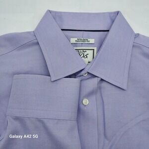 Jos. A. Bank 1905 Mens Tailored Fit Non-Iron Dress Shirt 16-34 Lavender Purple